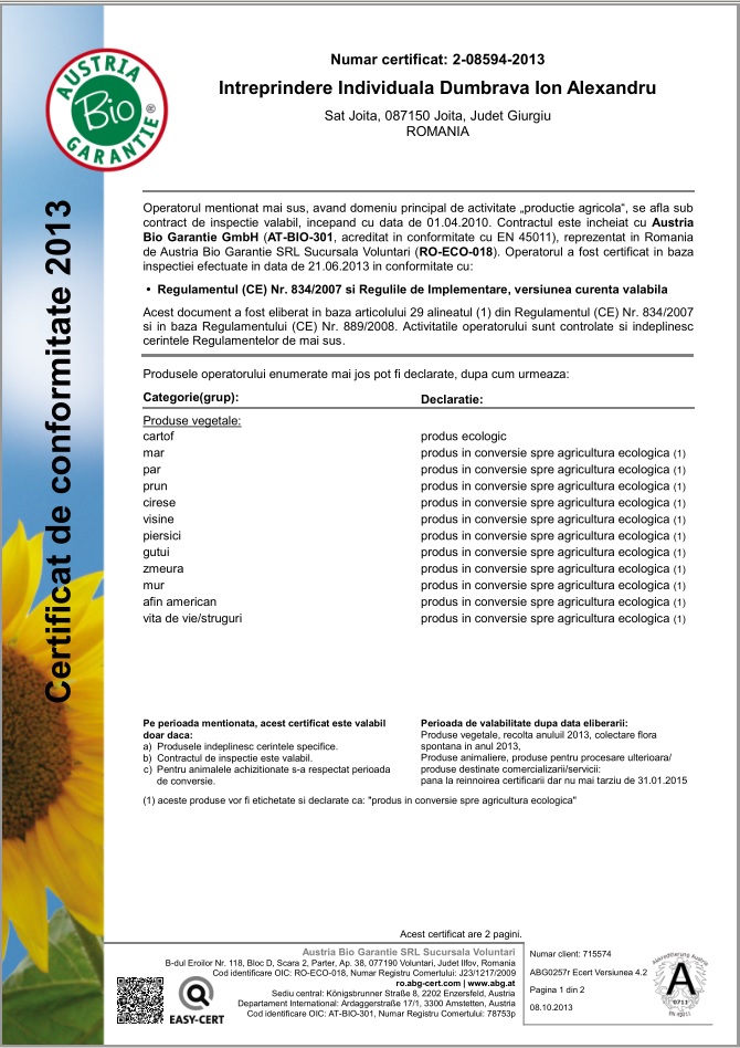 Certificat bio_1_2013
